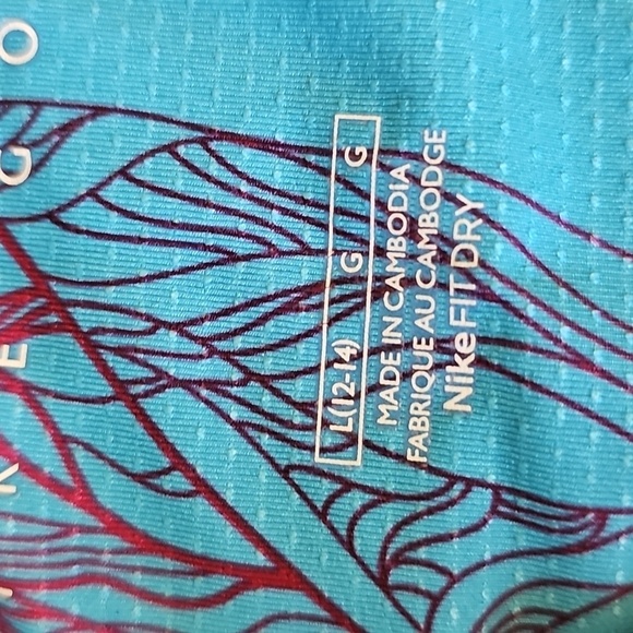 Nike‎ Golf Womens Blue and Purple Women's Top. Henley Neck. Size Large. - Picture 7 of 11